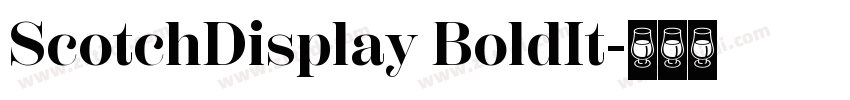 ScotchDisplay BoldIt字体转换